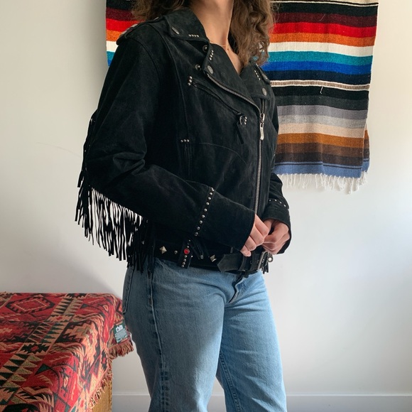 Vintage Women’s Jack Daniel’s Old No. 7 Leather Biker Jacket - Picture 2 of 8